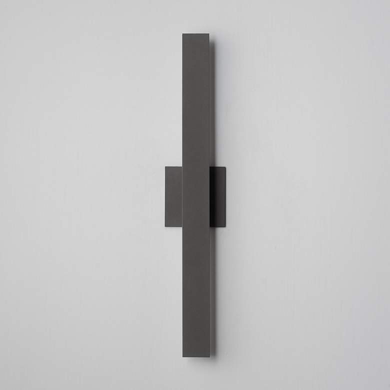 Image 2 ET2 Alumilux: Line 5CCT 24" Architectural Bronze LED Outdoor Wall Sconce more views