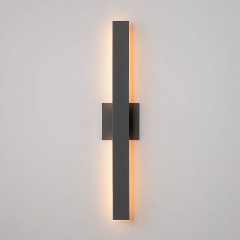 Image 3 ET2 Alumilux: Line 5CCT 24" Architectural Bronze LED Outdoor Wall Sconce more views