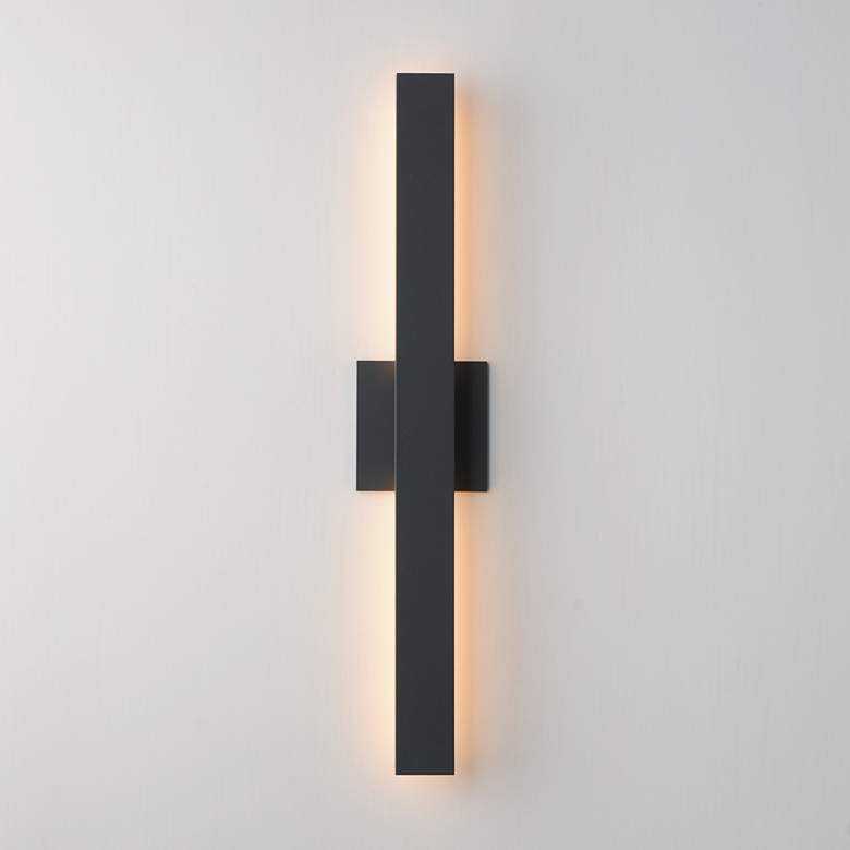 Image 3 ET2 Alumilux: Line 5CCT 24" Black LED Outdoor Wall Sconce more views
