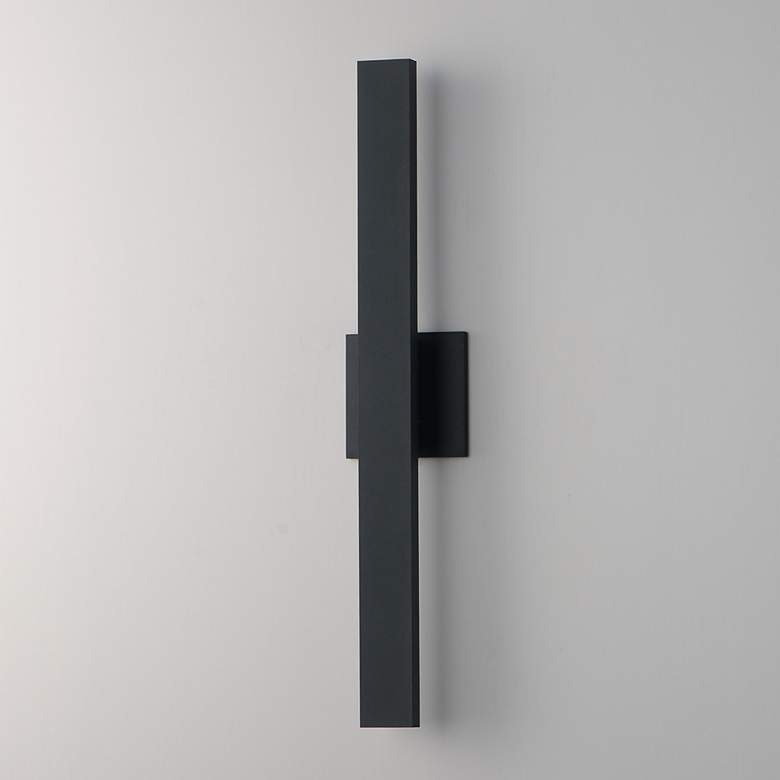 Image 4 ET2 Alumilux: Line 5CCT 24" Black LED Outdoor Wall Sconce more views