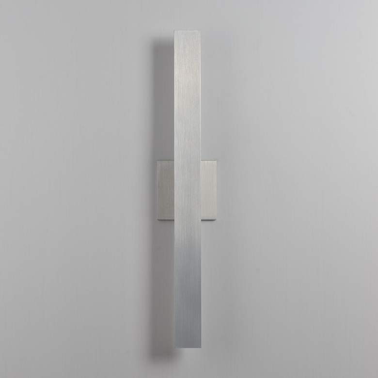 Image 2 ET2 Alumilux: Line 5CCT 24" Satin Aluminum LED Outdoor Wall Sconce more views