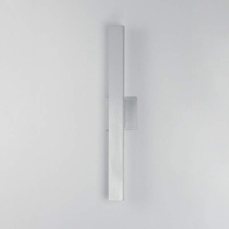 Image 4 ET2 Alumilux: Line 5CCT 24" Satin Aluminum LED Outdoor Wall Sconce more views