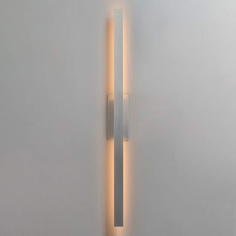 Image 6 ET2 Alumilux: Line 5CCT 51" Satin Aluminum LED Outdoor Wall Sconce more views