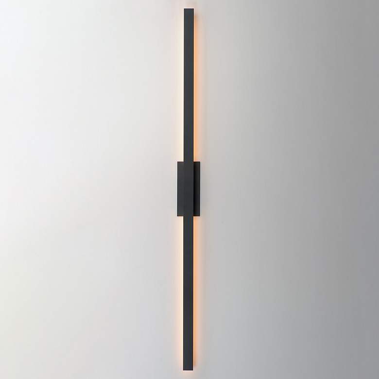 Image 3 ET2 Alumilux: Line 5CCT 96" Black LED Outdoor Wall Sconce more views
