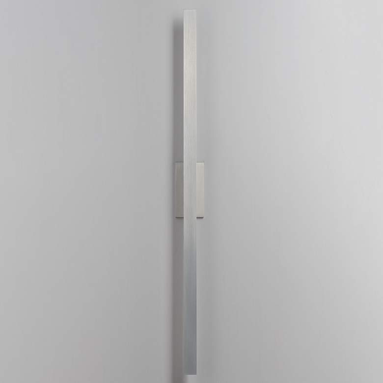 Image 2 ET2 Alumilux: Line 5CCT 96" Satin Aluminum LED Outdoor Wall Sconce more views