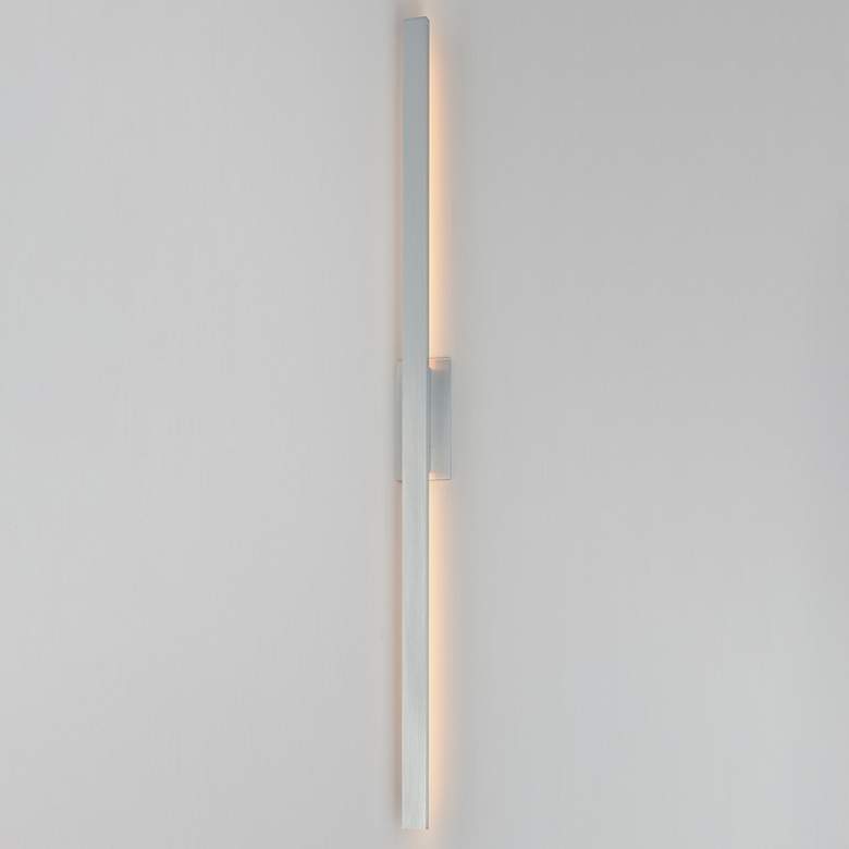 Image 3 ET2 Alumilux: Line 5CCT 96" Satin Aluminum LED Outdoor Wall Sconce more views