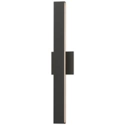 ET2 Alumilux: SideLine  24" Architectural Bronze LED Outdoor Wall Sconce