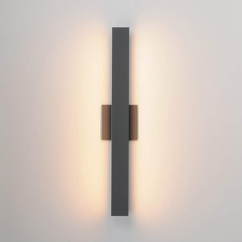 Image 3 ET2 Alumilux: SideLine  24" Architectural Bronze LED Outdoor Wall Sconce more views
