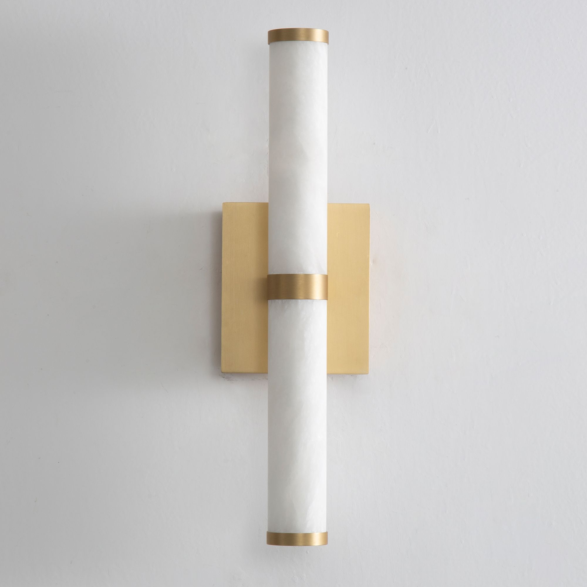 Image 2 ET2 Aragon 17 1/4"H Gold and White 2-Light LED Wall Sconce more views