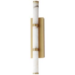 ET2 Aragon 26" High White Alabaster/Gold Bath Vanity