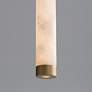 6_ET2 Aragon 9" White Alabaster/Gold LED Pendant more views
