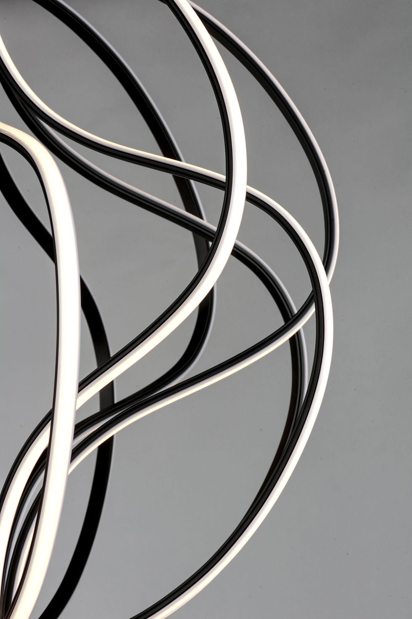 Image 3 ET2 Aura 17" Wide Black LED Orb Pendant Light more views