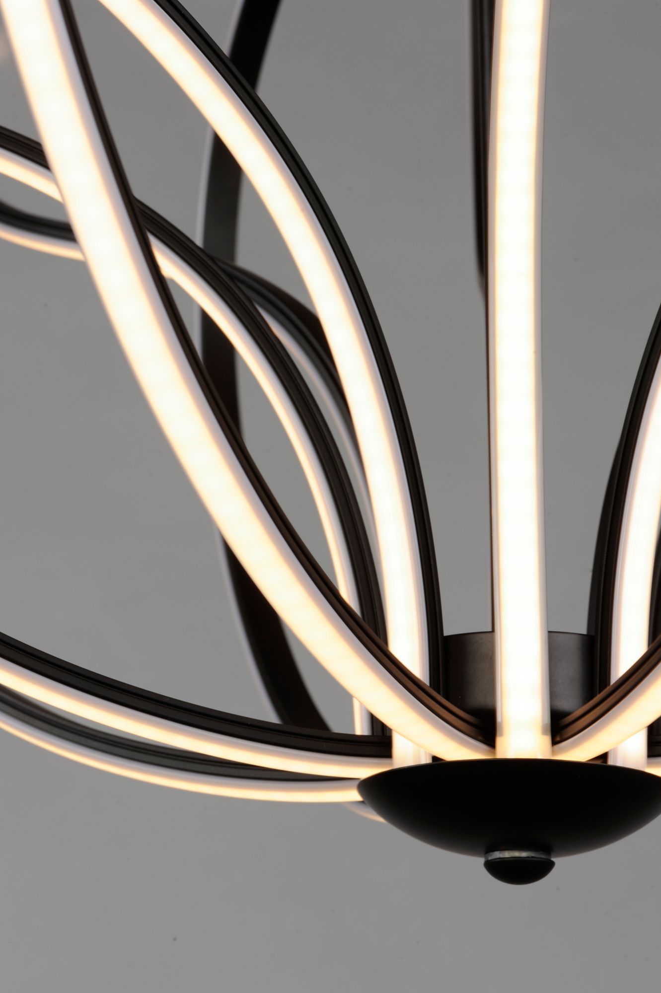 Image 4 ET2 Aura 17" Wide Black LED Orb Pendant Light more views