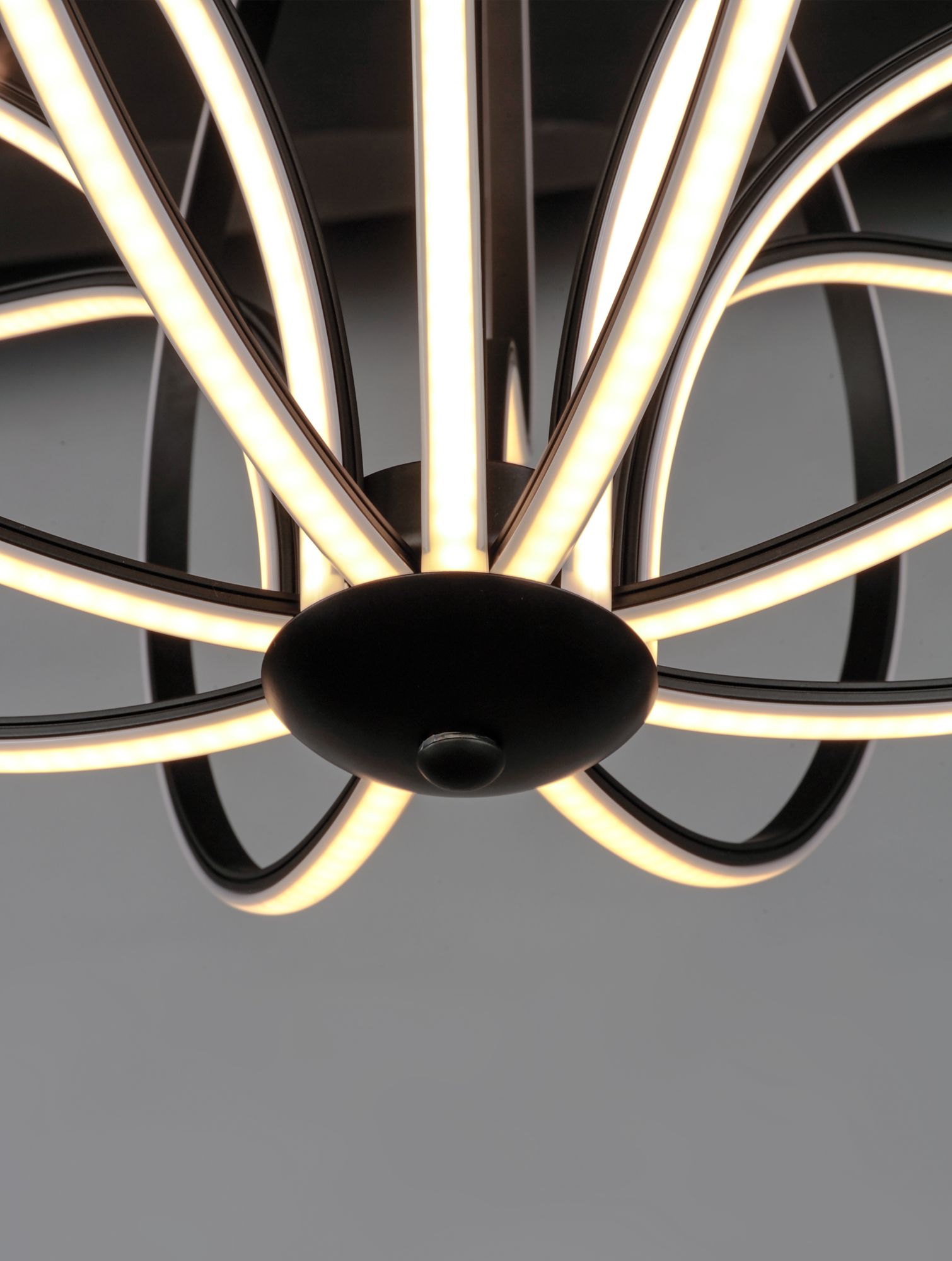 Image 5 ET2 Aura 17" Wide Black LED Orb Pendant Light more views