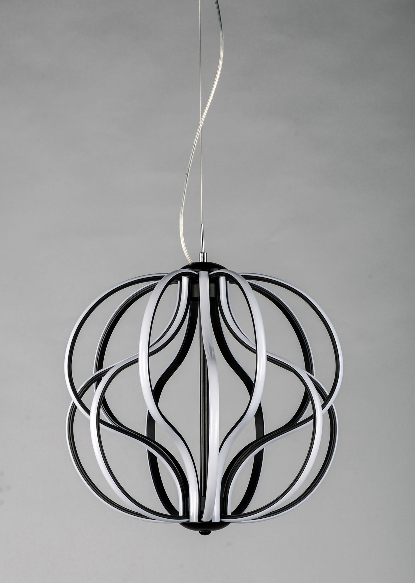 Image 6 ET2 Aura 17" Wide Black LED Orb Pendant Light more views