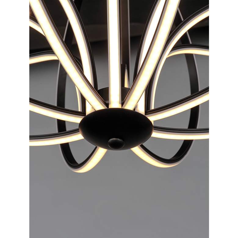 Image 7 ET2 Aura 24" Wide Black LED Pendant Light more views