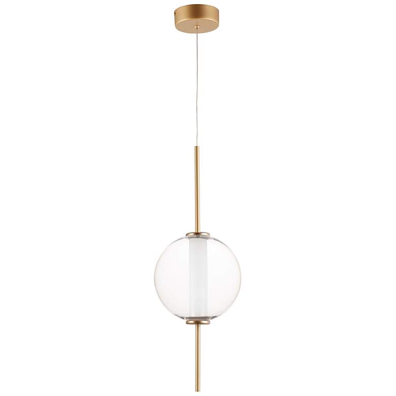 Image 1 ET2 Axle 8" Wide Gold Globe LED Mini Pendant