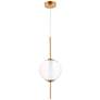 1_ET2 Axle 8" Wide Gold Globe LED Mini Pendant
