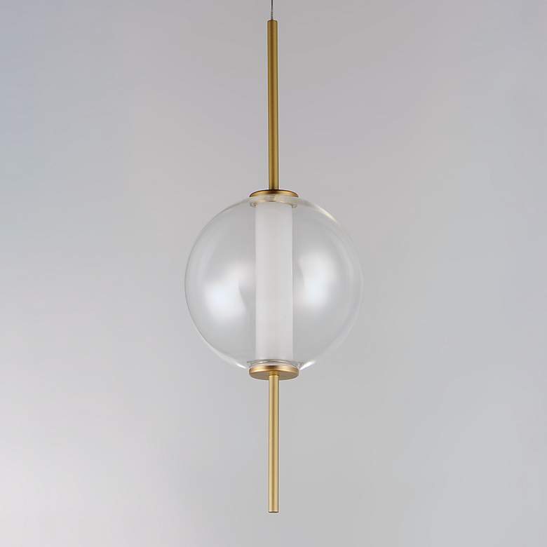 Image 2 ET2 Axle 8" Wide Gold Globe LED Mini Pendant more views