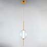 3_ET2 Axle 8" Wide Gold Globe LED Mini Pendant more views