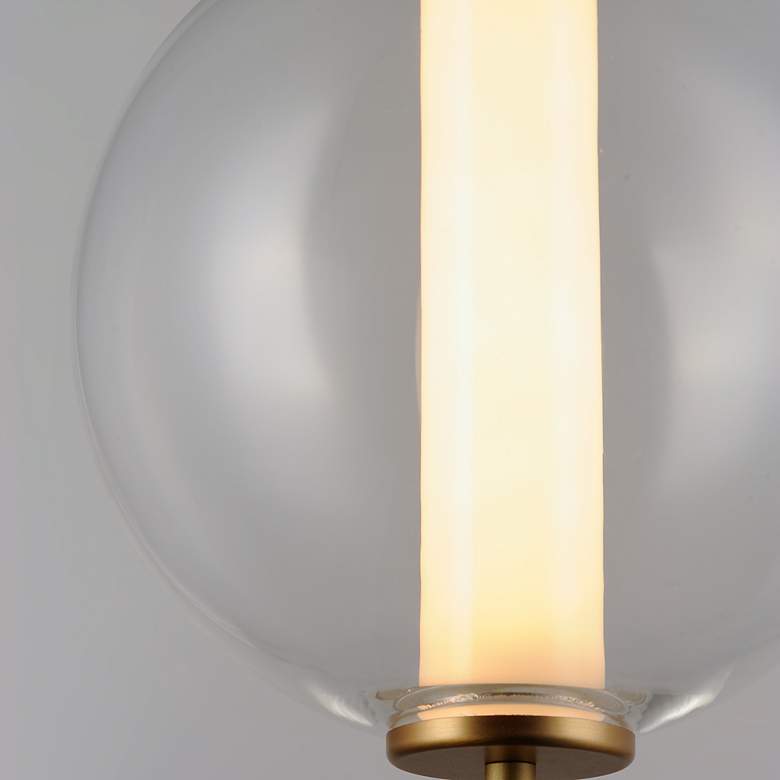 Image 5 ET2 Axle 8" Wide Gold Globe LED Mini Pendant more views