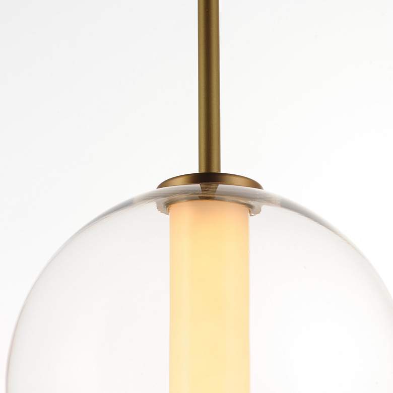 Image 7 ET2 Axle 8" Wide Gold Globe LED Mini Pendant more views