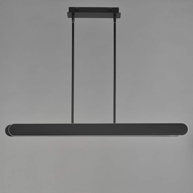 Image 2 ET2 Belt 60" Wide Black Adjustable Linear Pendant more views