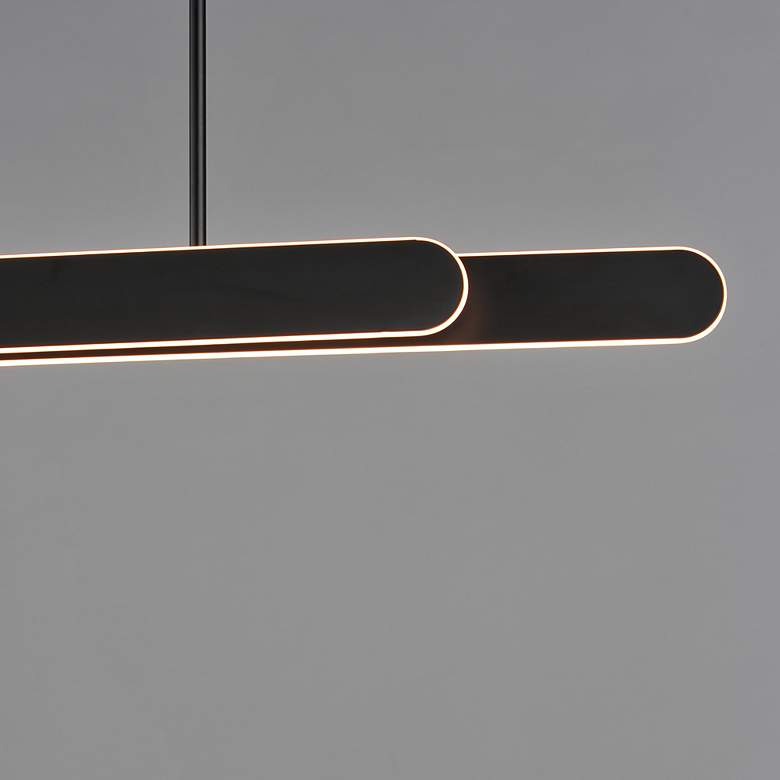 Image 4 ET2 Belt 60" Wide Black Adjustable Linear Pendant more views