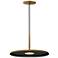 ET2 Berliner 13 3/4" Wide Antique Brass LED Pendant Light