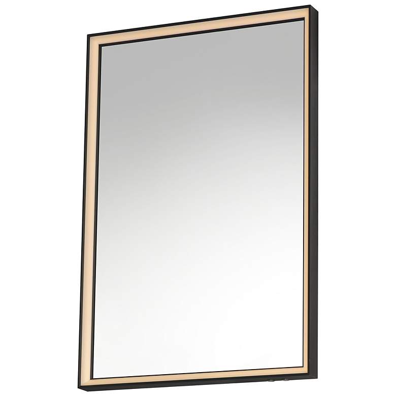 Image 2 ET2 Bevel 24"x30" Brushed Black LED Mirror
