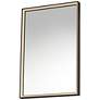 2_ET2 Bevel 24"x30" Brushed Black LED Mirror