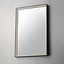 1_ET2 Bevel 24"x30" Brushed Black LED Mirror