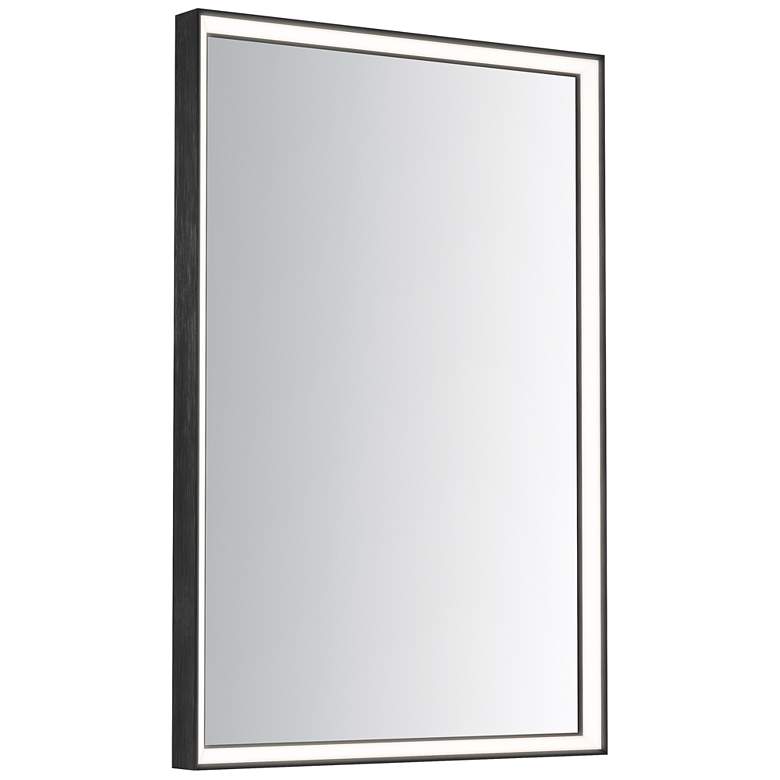 Image 1 ET2 Bevel 30"x36" Brushed Black LED Mirror