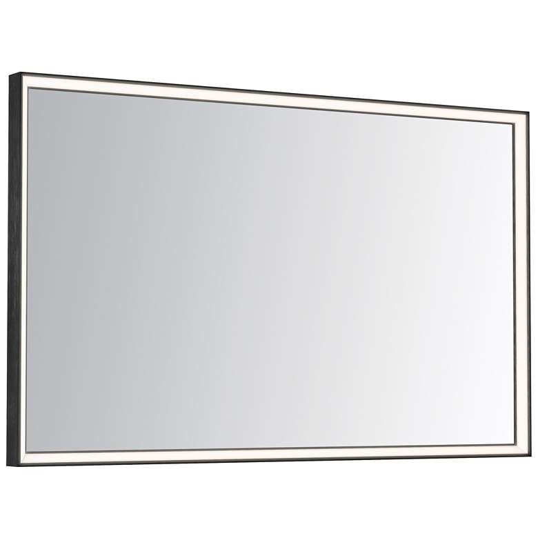 Image 1 ET2 Bevel 48"x30" Brushed Black LED Mirror