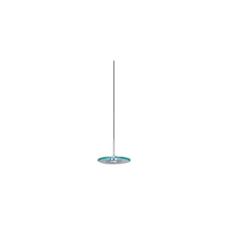 Image 1 ET2 Beveled Glass Disks 7" Wide Modern LED Mini Pendant