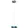 ET2 Beveled Glass Disks 7" Wide Modern LED Mini Pendant