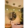 2_ET2 Beveled Glass Disks 7" Wide Modern LED Mini Pendant more views