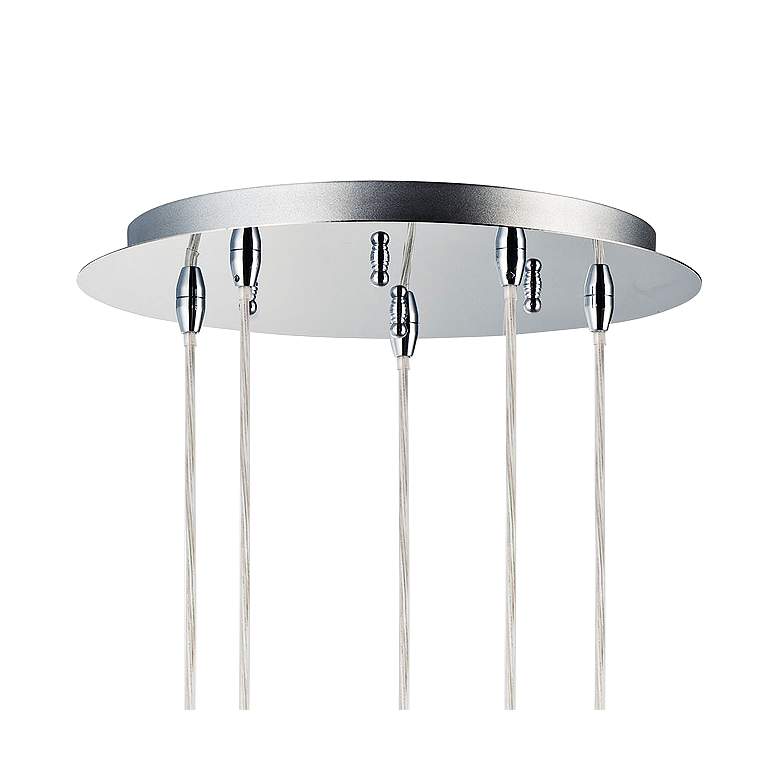 Image 3 ET2 Big Fizz 13" Wide Chrome 5-Light LED Multi Light Pendant more views