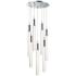 ET2 Big Fizz 16" Wide Chrome 7-Light LED Multi Light Pendant