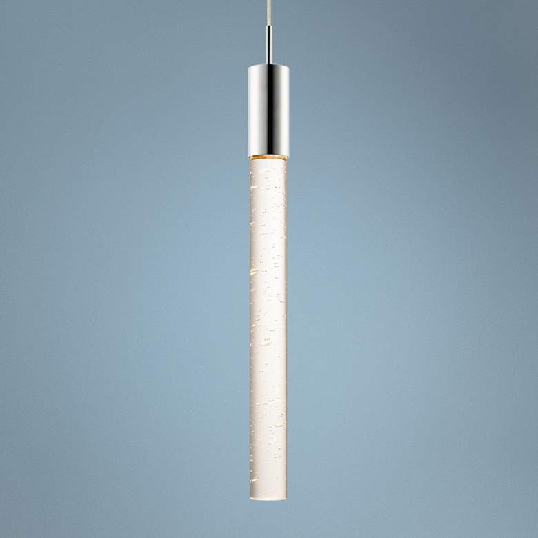 Image 1 ET2 Big Fizz 4 3/4" Wide Polished Chrome LED Mini Pendant