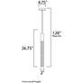6_ET2 Big Fizz 4 3/4" Wide Polished Chrome LED Mini Pendant more views