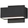 ET2 Blok 6 3/4" Wide Black LED Outdoor Wall Sconce