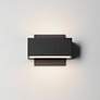 4_ET2 Blok 6 3/4" Wide Black LED Outdoor Wall Sconce more views