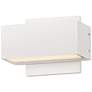 1_ET2 Blok 6 3/4" Wide White LED Outdoor Wall Sconce