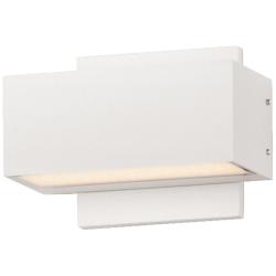 ET2 Blok 6 3/4" Wide White LED Outdoor Wall Sconce