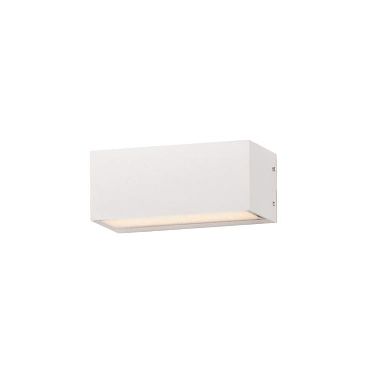 Image 2 ET2 Blok 6 3/4" Wide White LED Outdoor Wall Sconce more views