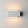 4_ET2 Blok 6 3/4" Wide White LED Outdoor Wall Sconce more views