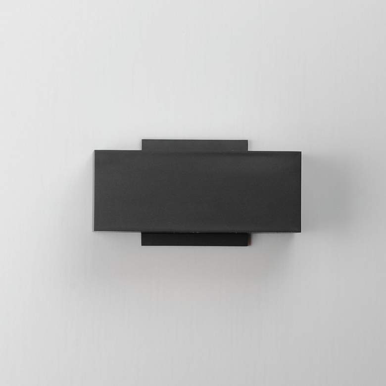 Image 3 ET2 Blok 9" Wide Black Outdoor Wall Sconce more views