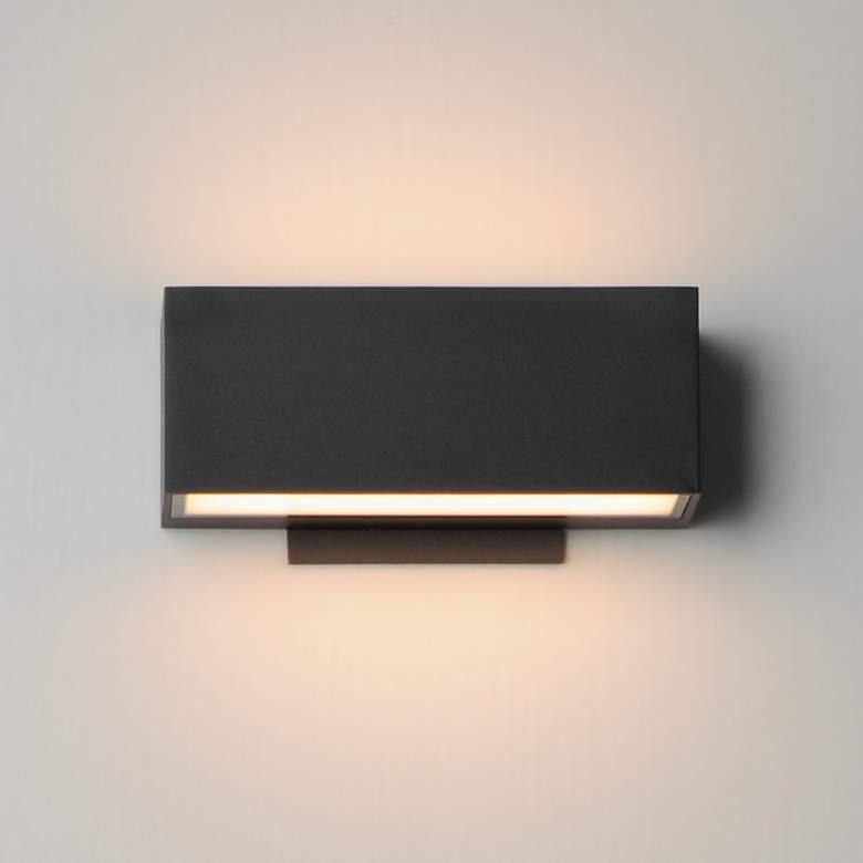 Image 4 ET2 Blok 9" Wide Black Outdoor Wall Sconce more views