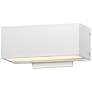 1_ET2 Blok 9" Wide White LED Outdoor Wall Sconce